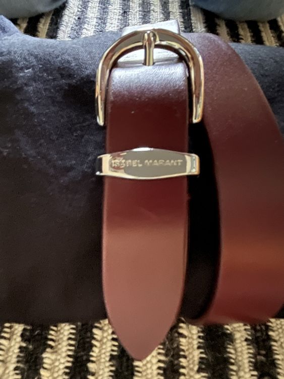 Isabel Marant Ceintures: Ceinture Isabel Marant en cuir bordeaux, Taille 75 – Neuf (Voir description) à Fribourg par plenilunios 3