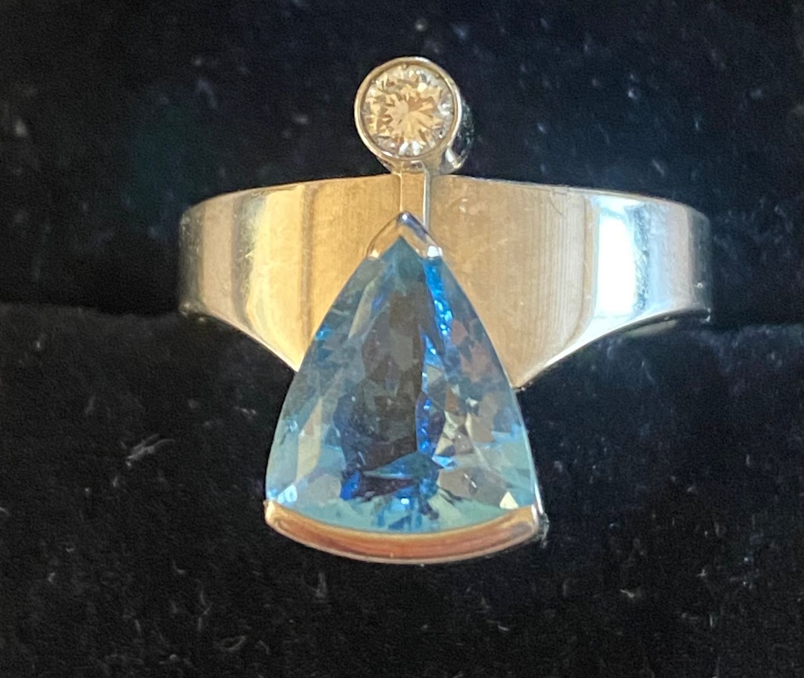 Ringe: Aquamarin Brillant Ring 18K Weissgold – Gebraucht aus Oftringen von Wiggiwave 5