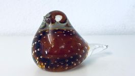 Briefbeschwerer Vogel ev. MURANO Glasskulptur Vintage Deko