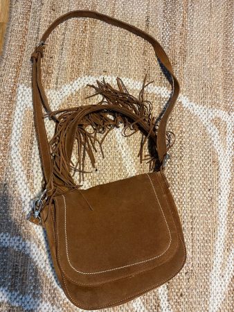 Leder SuedeTasche Zara braun Western Cow Girl Style
