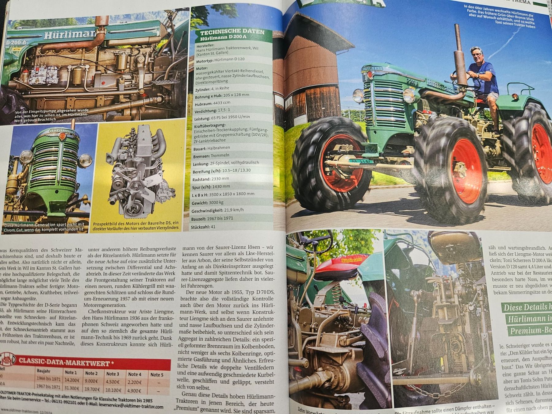 Kramer Trattori: Oldtimer Traktor 12/24 Eicher Büffel Hürlimann D 200 A xa – Usato da Flawil venduto da sr1_f6st 8