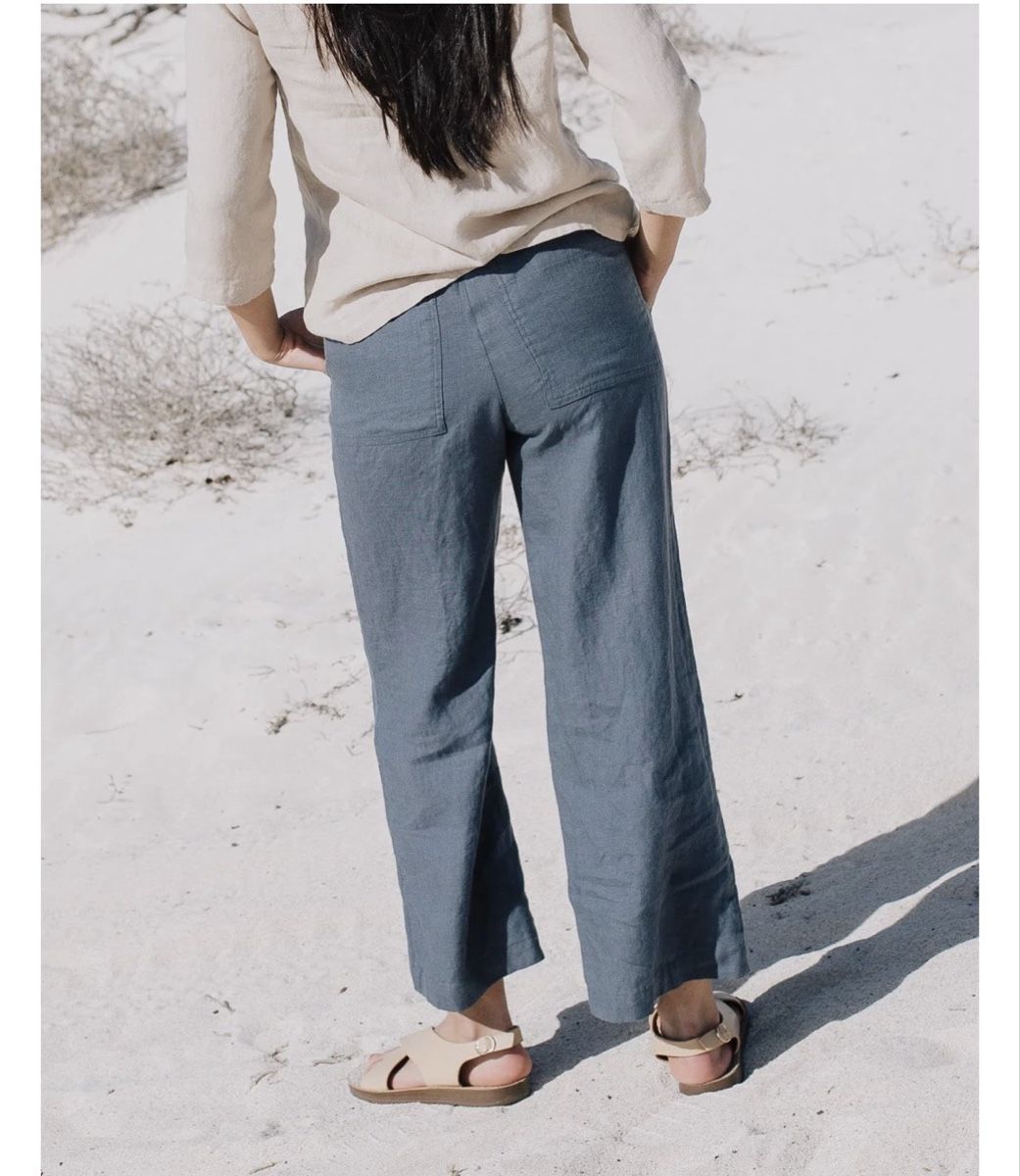 Pantaloni: Pantalon Not Perfect Linen – Nuovo (secondo la descrizione) da Genève venduto da AuTuMnLoveR 4