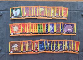 Pokémon Artbox Sticker Sammlung 60 Sticker + Top Zustand