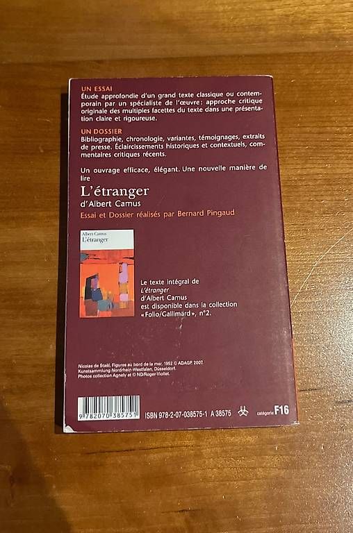 Bücher: L'étranger – Gebraucht aus Wimmis von nik_7vm7 1