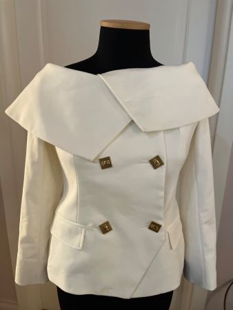 Creme Jacke mit goldenen  Knöpfen - Flavio Castellani