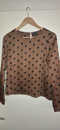 Vero Moda Bluse, Gr. S, braun mit Punkten - Top Zustand! (59