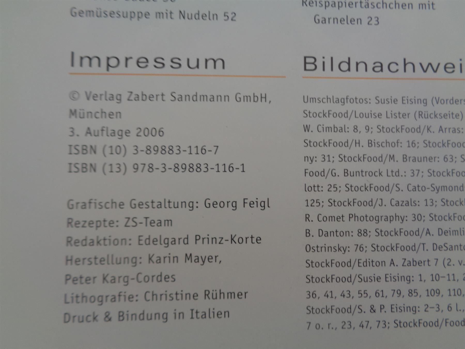 Bücher: Thailand - Gerichte - Zabert Sandmann – Gebraucht aus Chur von omonia 1