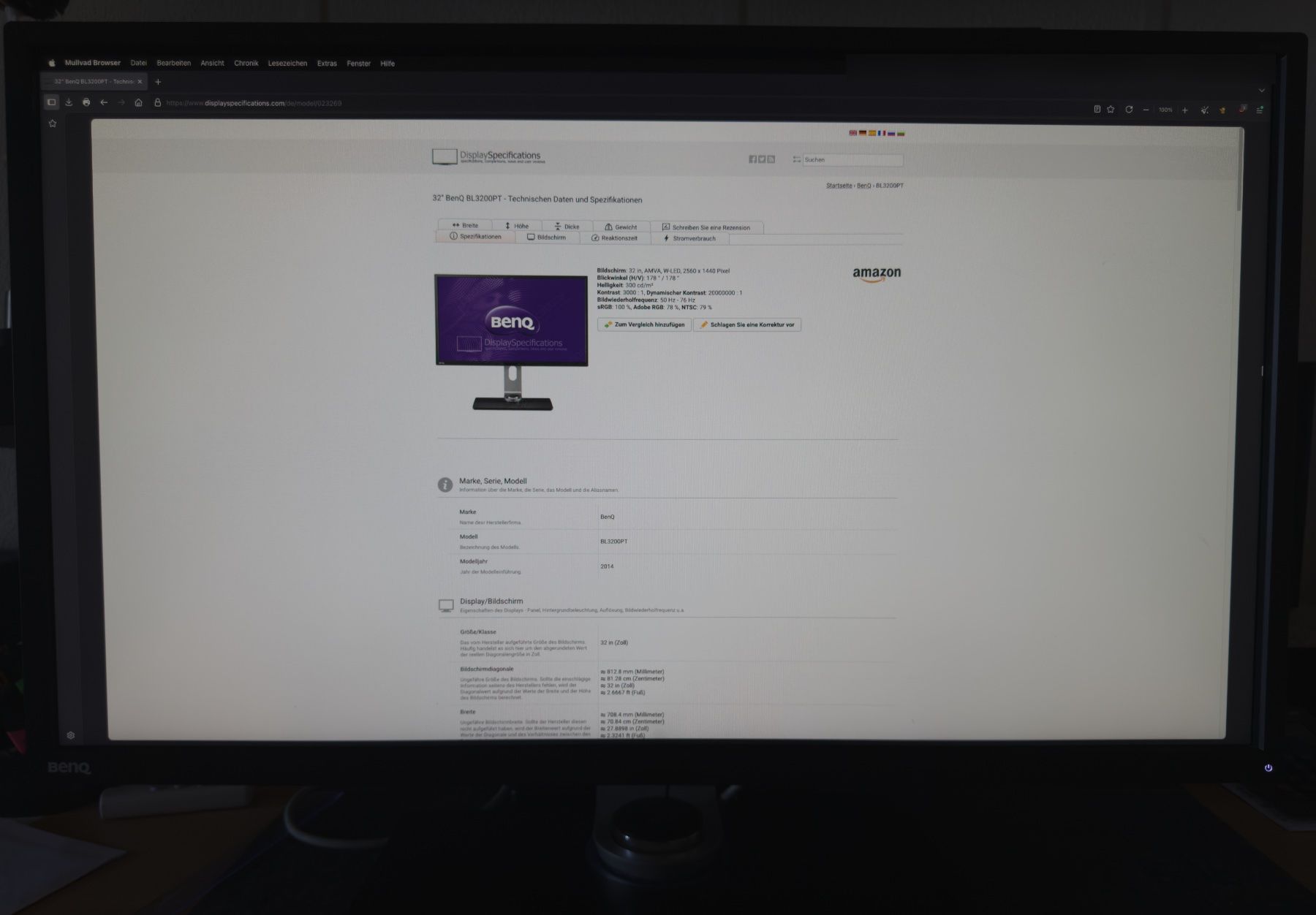 BenQ Monitore: Benq BL3200 PT – Gebraucht aus Altendorf von Mimos 2