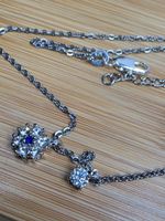 Collier argent avec diamant de moissanite de 0,2 ct certifié