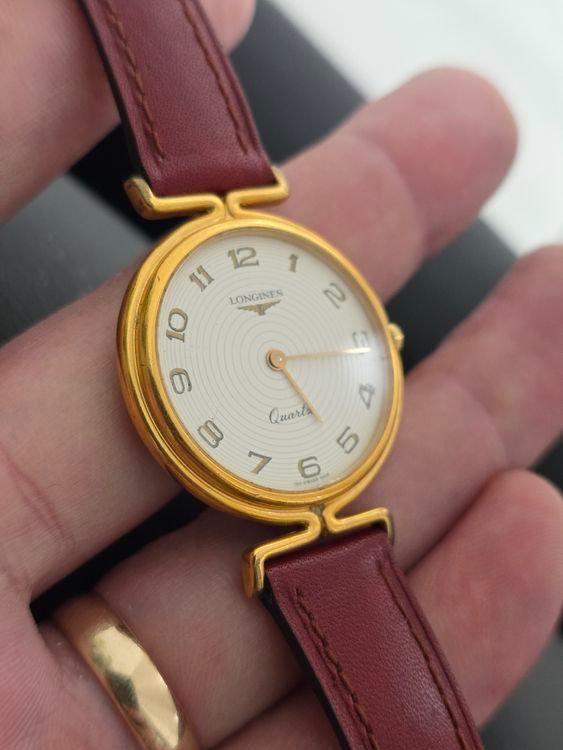 Longines Orologi: Longines Quartz Uhr mit Lederarmband – Usato da Basel venduto da abo_7yys
