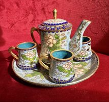 hübsches Miniatur Teeservice Cloisonne, handarbeit✨