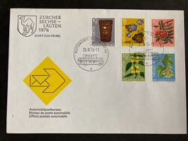 Schweiz 1976 Sonderstempel Sechseläuten Zürich Automobilpost