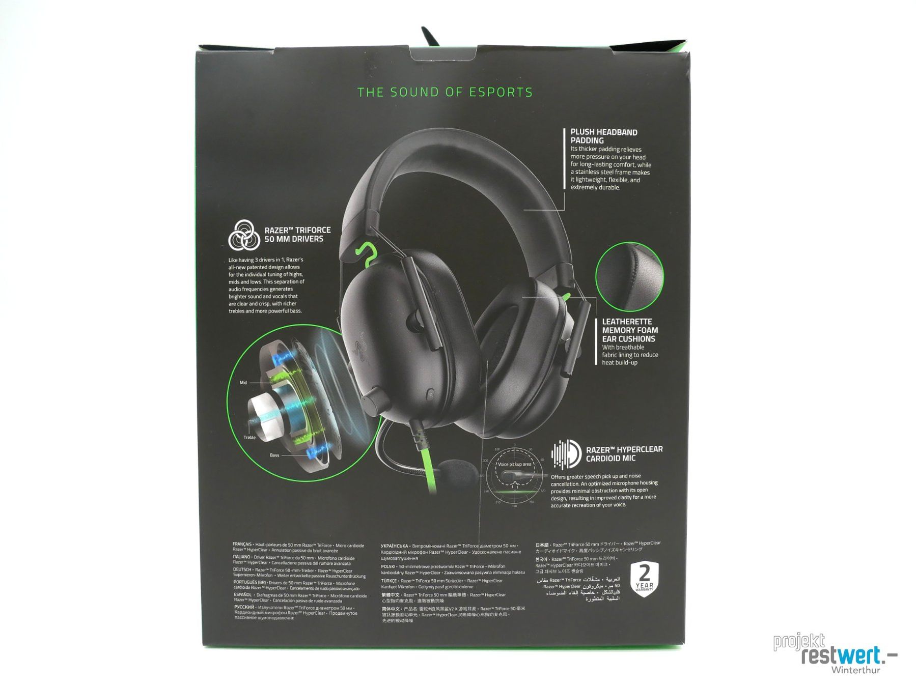Razer Cuffie: RAZER BlackShark V2 X Headset Schwarz – Nuovo (secondo la descrizione) da Winterthur venduto da Restwert_Winterthur 5
