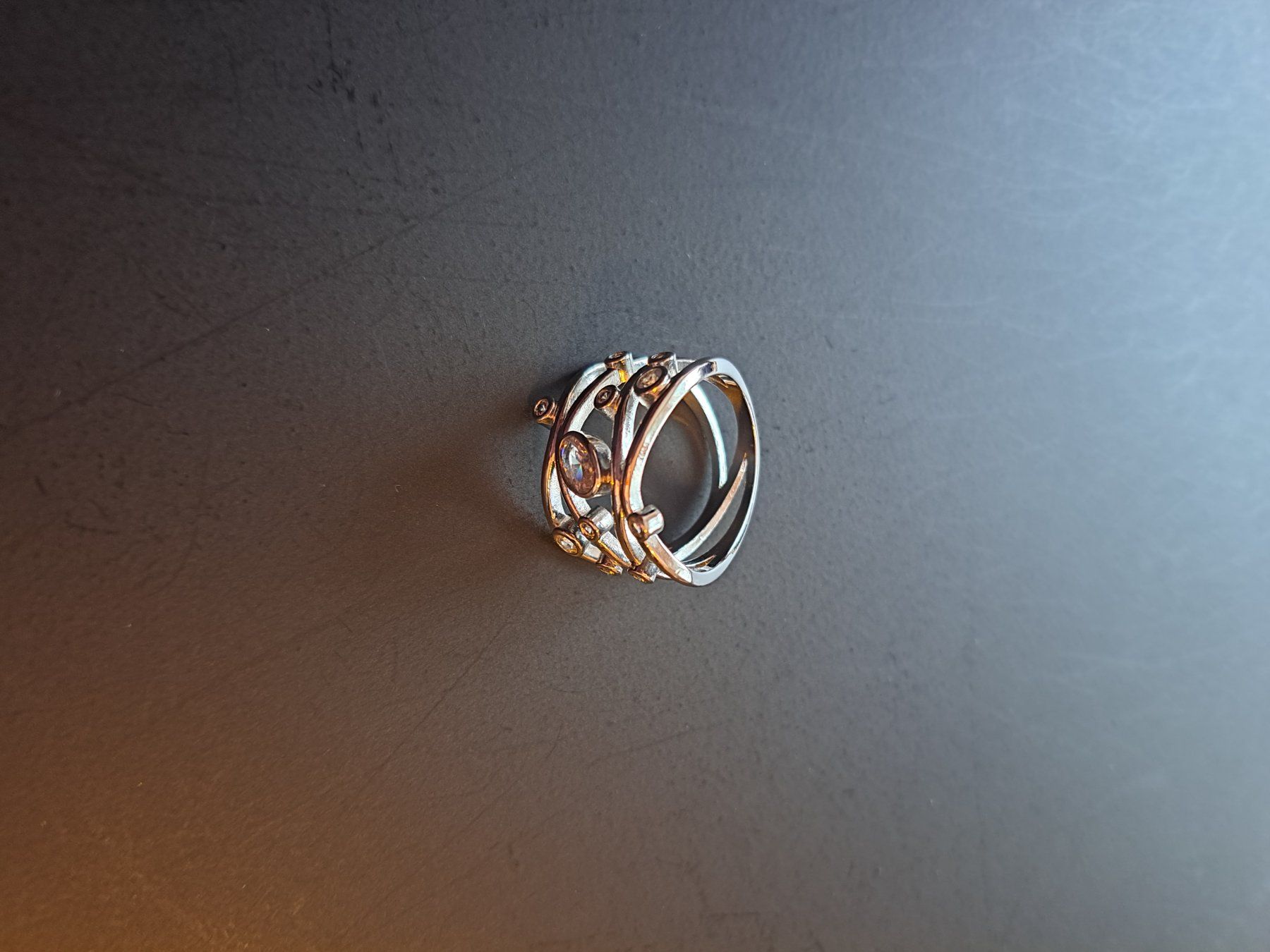 Anelli: Ring breit mit Zirkonia Gr.58 – Nuovo (secondo la descrizione) da Wittenbach venduto da lorepar 4