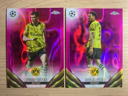 Soccer Gio Reyna Felix Nmecha PINK LAVA Topps Chrome 2024🔥