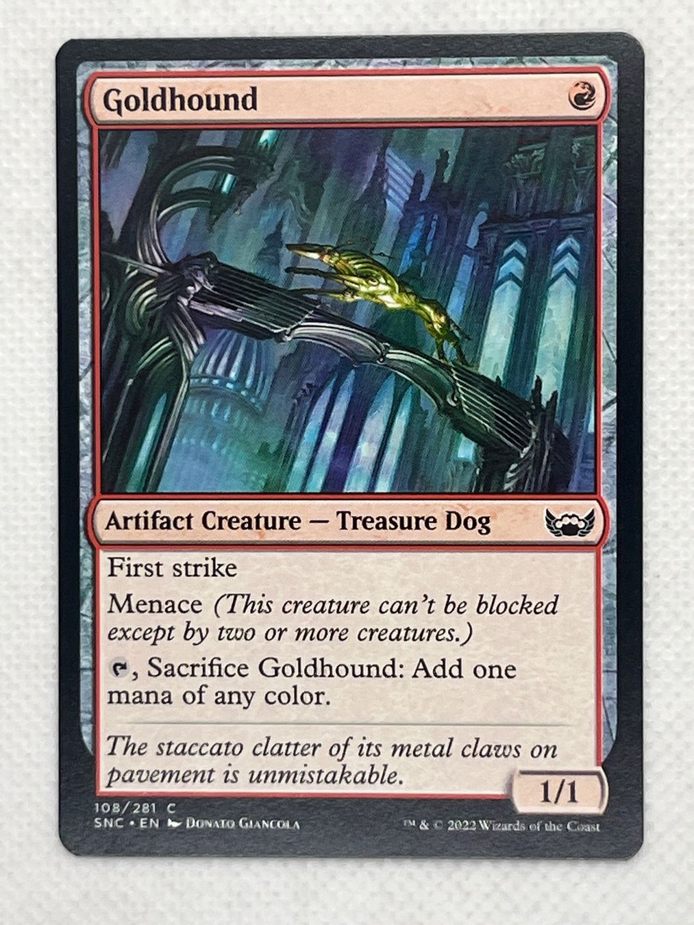 Magic The Gathering Sammelbilder & Trading cards: MTG Goldhound SNC 108 Englisch Common – Gebraucht aus Hinterkappelen von Kim1992