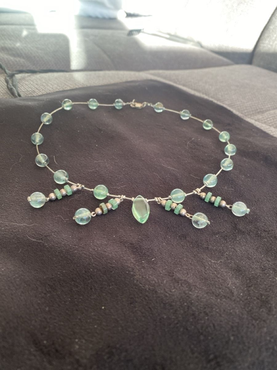 Catenine: Silberhalskette 925 mit grünen Jade – Usato da Läufelfingen venduto da Alles_Garantie 4