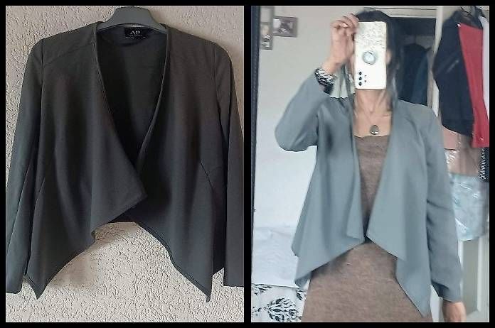 Jacken: Taille 34 Blazer asymétrique khaki class – Gebraucht aus La Chaux-de-Fonds von jen_h95m