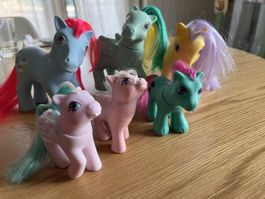 Rare! Lot de 6 Petits Poney ‘My Little Poney’ vintage G1 80s