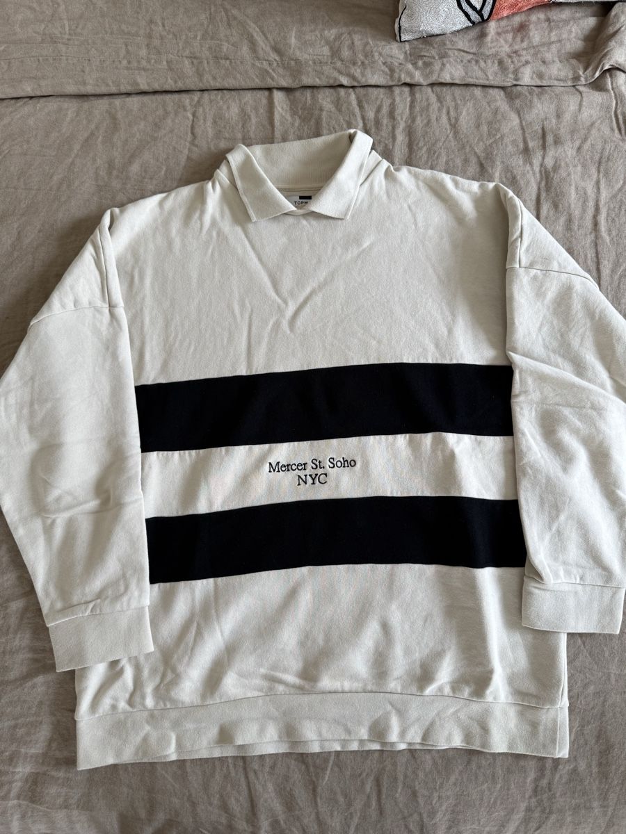 Maglioni & Felpe: Topman Mercer St. Soho NYC Collared Sweatshirt, Size M – Nuovo (secondo la descrizione) da Zürich venduto da sunnykickz