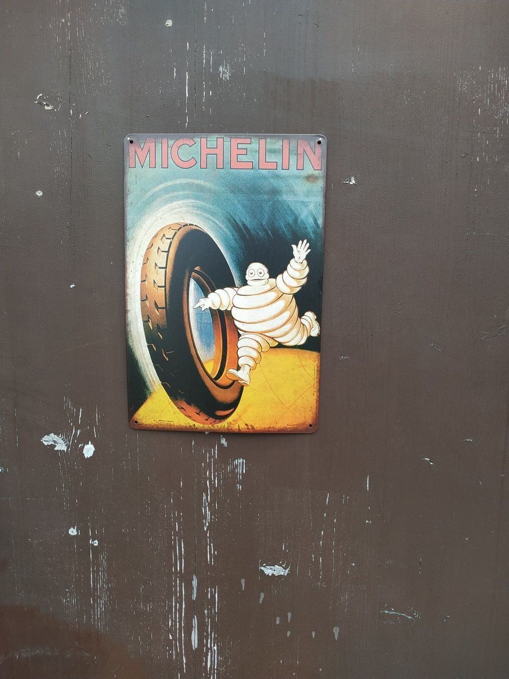 Schilder: Michelin Mann vintage retro Blechschild Bibendum Bib – Neu und originalverpackt aus Dürnten von Boarsale 1