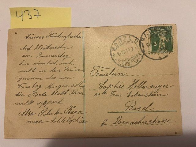 Ansichtskarten: Ansichtskarte Basel St. Margarethen 1912 – Gebraucht aus Niederwil AG von dahu75 1