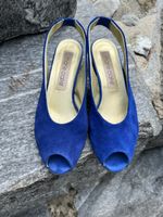 Marie Claire Sandale royalblau, Wildleder 
