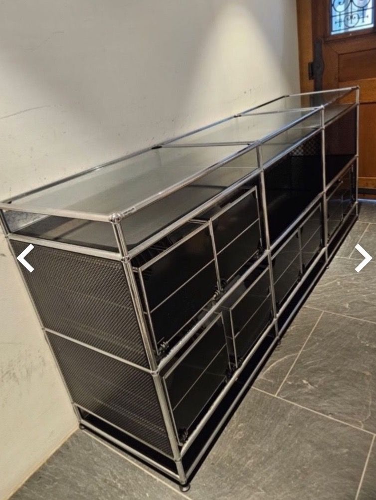 USM Cassettiere: Usm Sideboard In Schwarz mit Glas Lieferung Gratis – Usato da Thun venduto da Thuno6