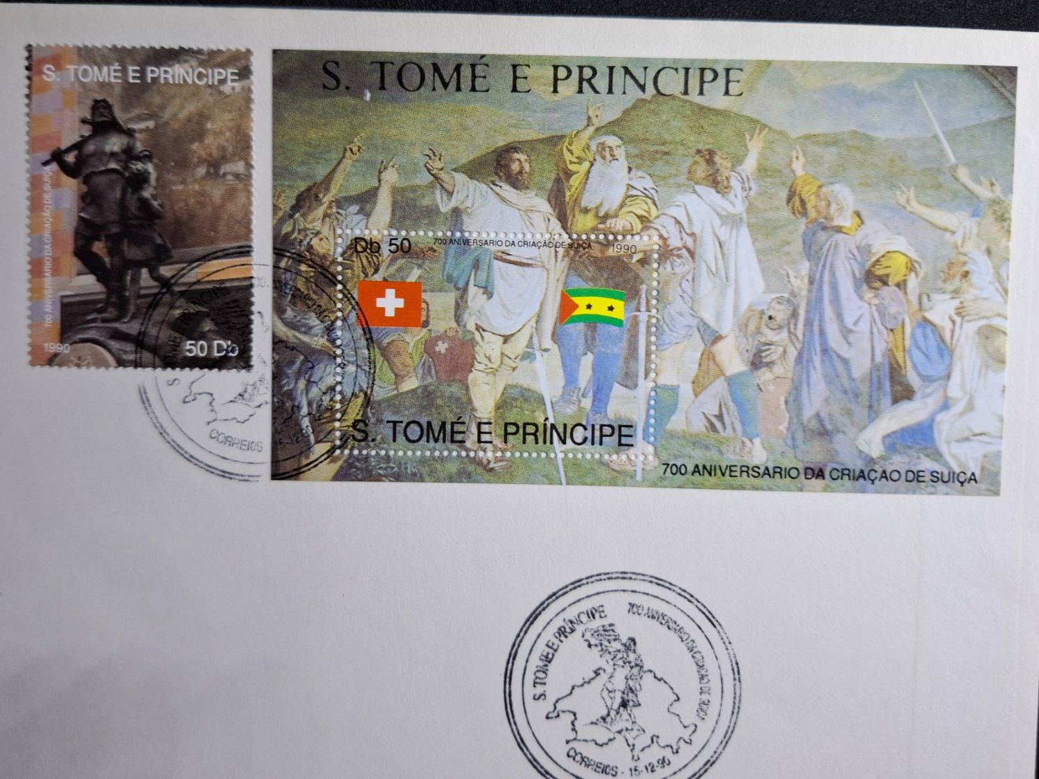 Tutti i francobolli: 700 Jahre Eidgenossenschaft -  S.Tomè E Principe   / 637 – Usato da Rümlang venduto da coh_87ww 1