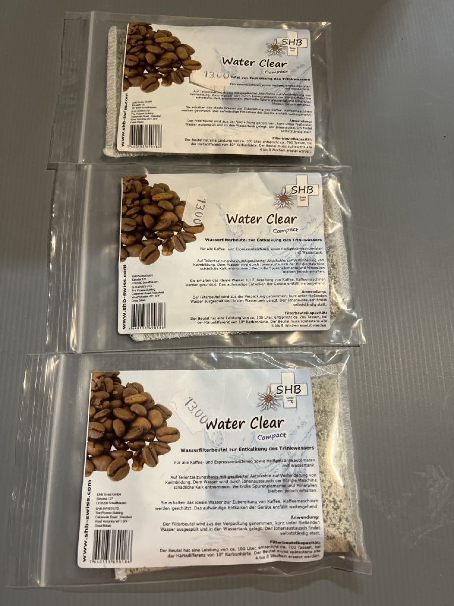 Sanitari: SHB Water Clear Compact Wasserfilterbeutel - 3 Stück – Nuovo e nell'imballaggio originale da Wettingen venduto da Kawasaki987