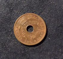 Pièce1958 ONE PENNY WEST AFRICA PARFAIT ETAT