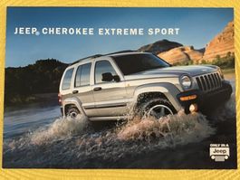 Jeep Cherokee extreme Sport Verkaufsflyer ohne Jahresangabe