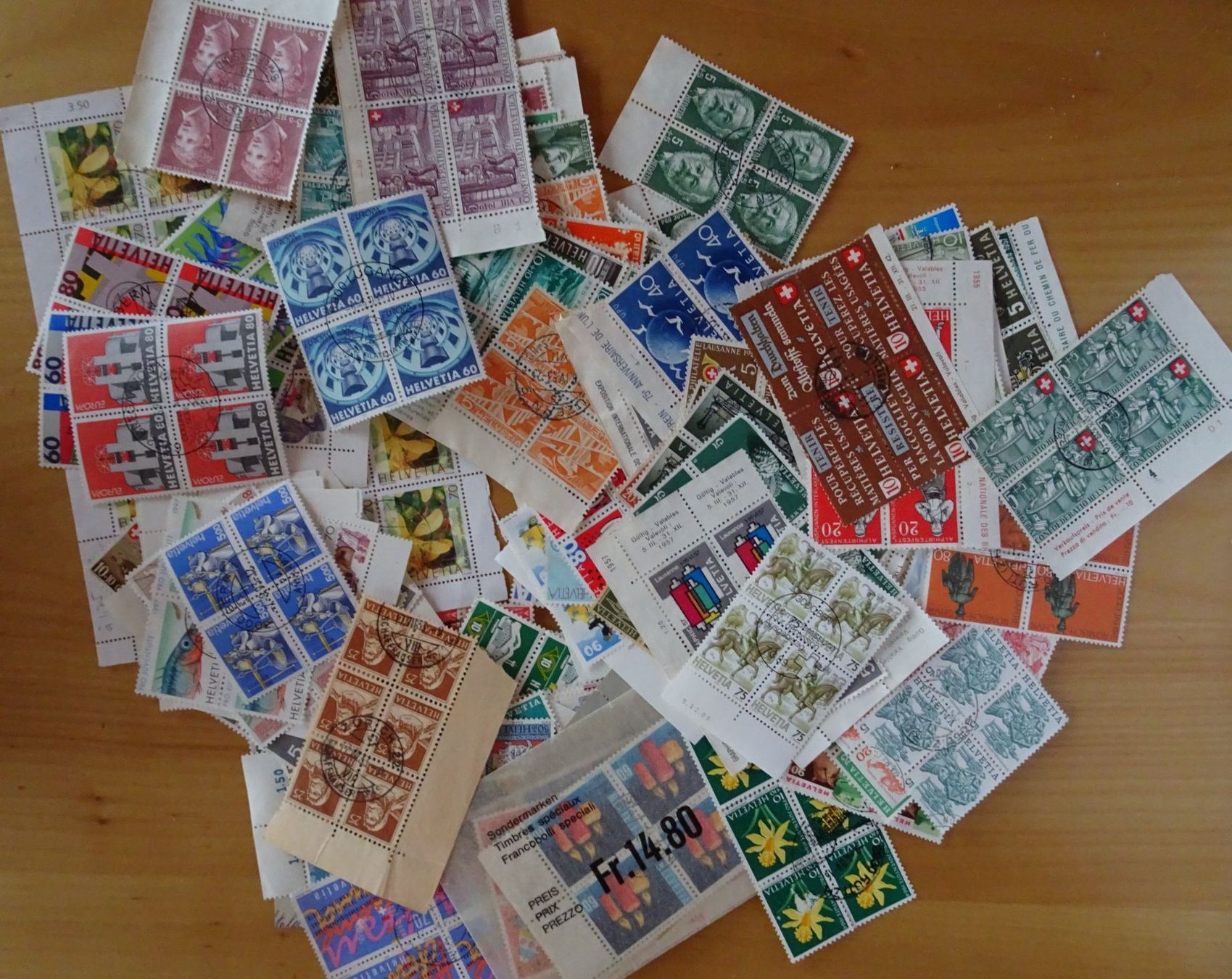 Tutti i francobolli: Viererblöcke Briefmarken Schweiz – Usato da Feldbrunnen venduto da MarcusSO 1