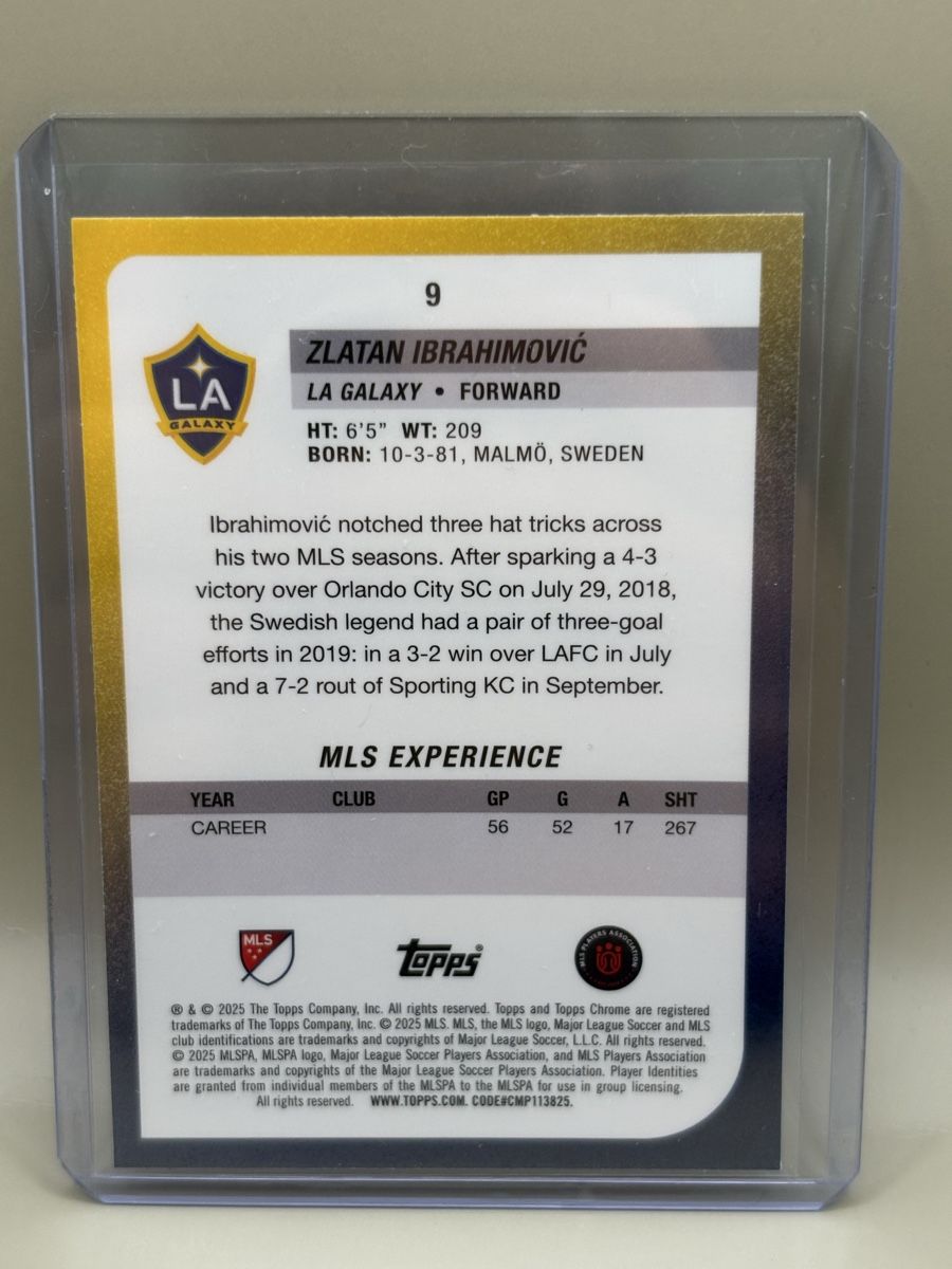 Topps Carte collezionabili: Topps Chrome MLS - Zlatan Ibrahimovic /250 - Refractor – Nuovo (secondo la descrizione) da Oberbuchsiten venduto da Bananefrappe93 2