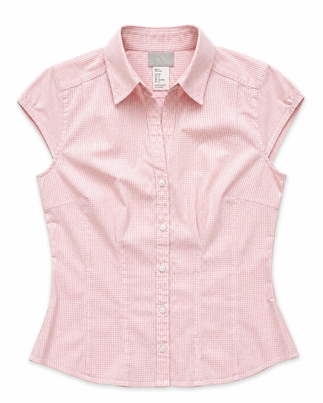 Blusen: Damen Bluse Rosa Kariert Gr. 34 Kurzarm – Neu (gemäss Beschreibung) aus Fully von VaneaSelection 1
