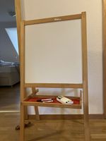 Kids Wooden Easel Double-Sided Whiteboard & Chalkboard
