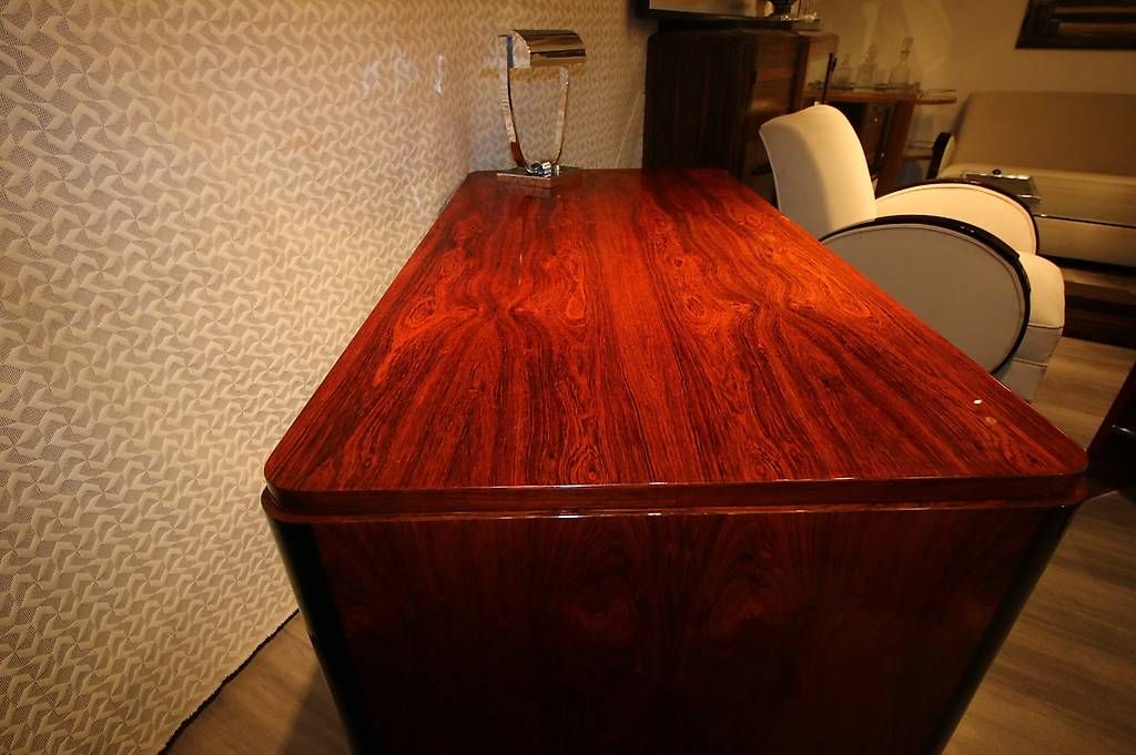 Scrivanie: Bureau art déco en palissandre de Rio  – Usato da Mollens VD venduto da espritartdeco 7