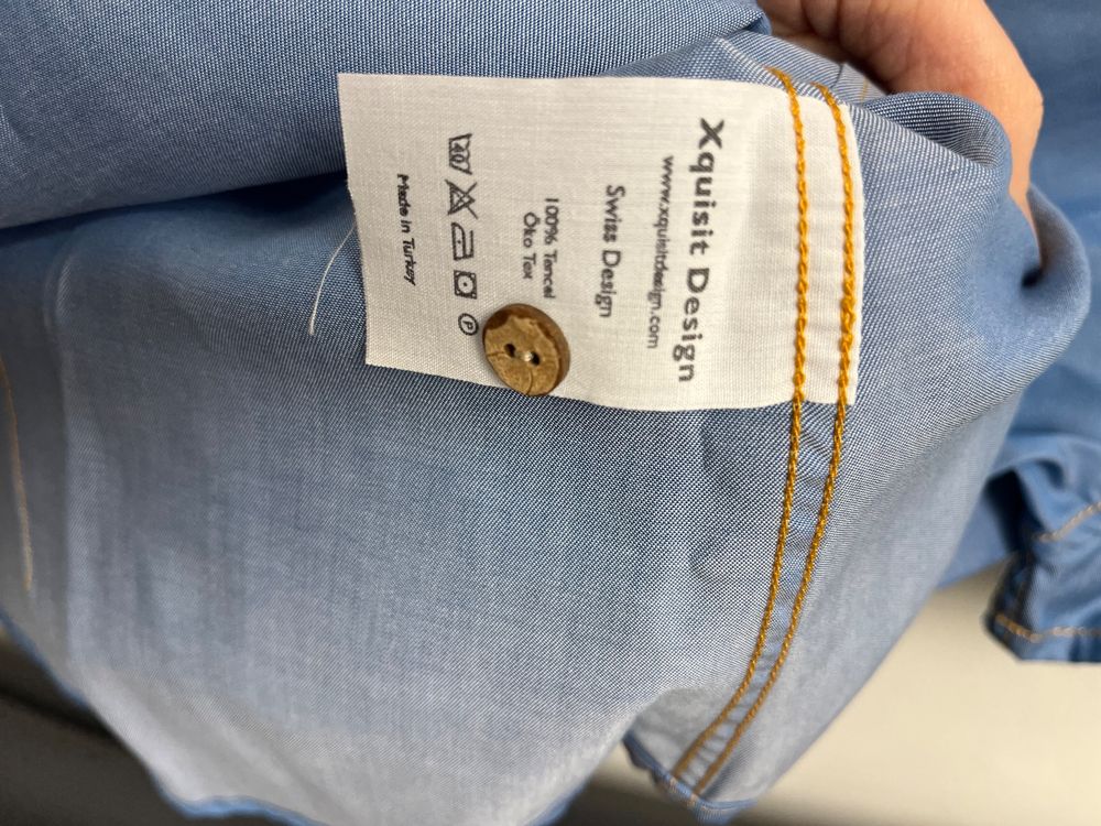 Blusen: Xquisit Damenbluse Gr. 34 blau 100% Tencel – Neu (gemäss Beschreibung) aus Aarau von REVIVI 4