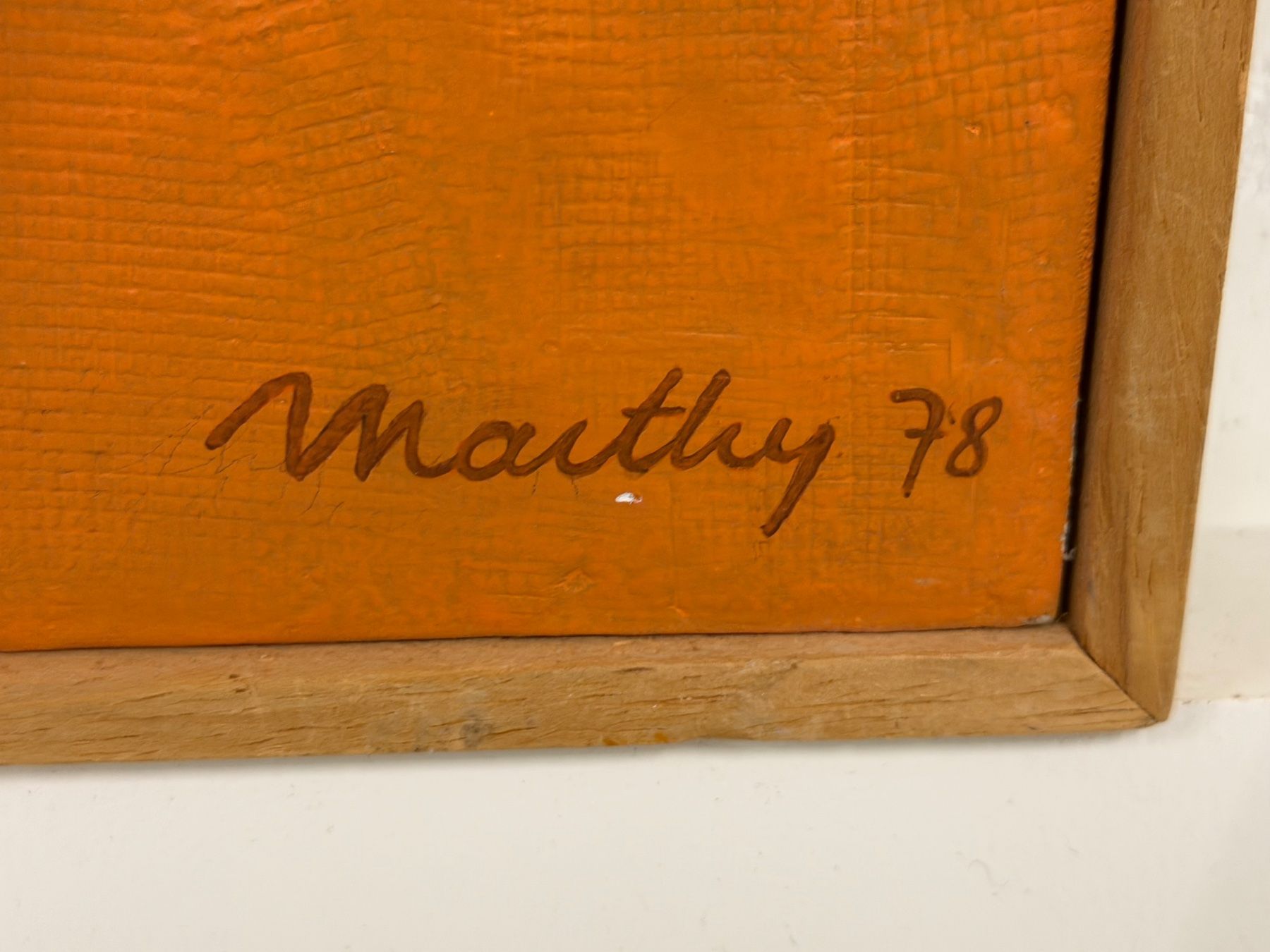 Dipinti: Abstrakte MARTHY 1978 Strukturierte Mixed Media Kunstwerk – Usato da Basel venduto da PAUL_ART 4