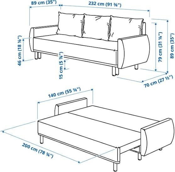 Divani: GRUNNARP 3er-Bettsofa, Gunnared beige – Usato da Hünenberg venduto da sol_g7fc 3