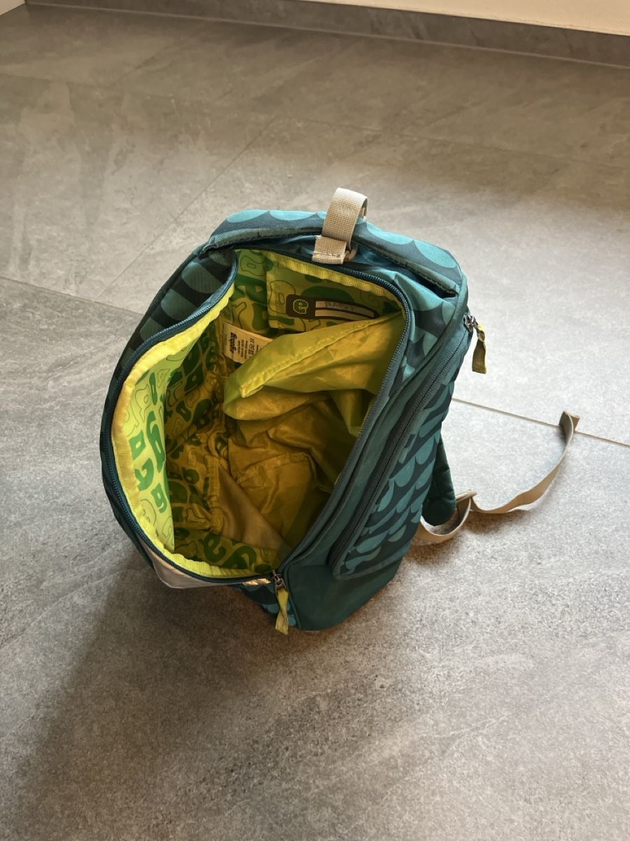 Ergobag Borse & Zaini: Ensemble sacs Ergobag vert bleu motif vague utilisé – Usato da Avenches venduto da bap_x77b 5