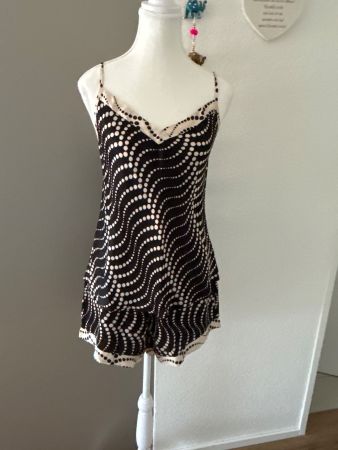 Intimissimi Pyjamaset Damen schwarz mit Punkten Gr. S/M