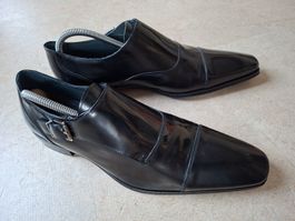 Mr. Fiarucci elegante Herren Schuhe Leder schwarz Gr. 43