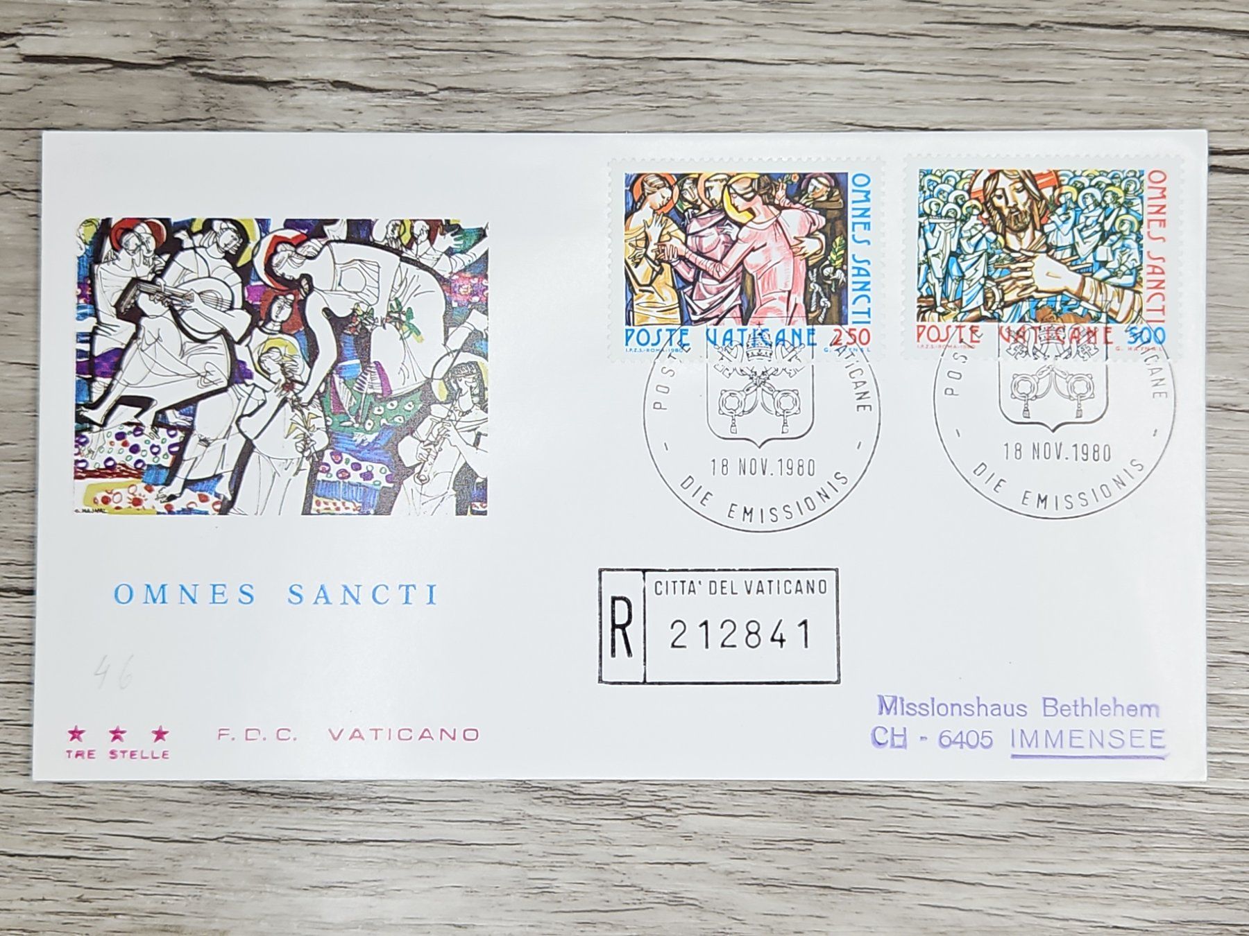 Tutti i francobolli: CL05 Enveloppe + Timbre Poste Vaticane 1980 – Usato da Cousset venduto da Patrick_Collections