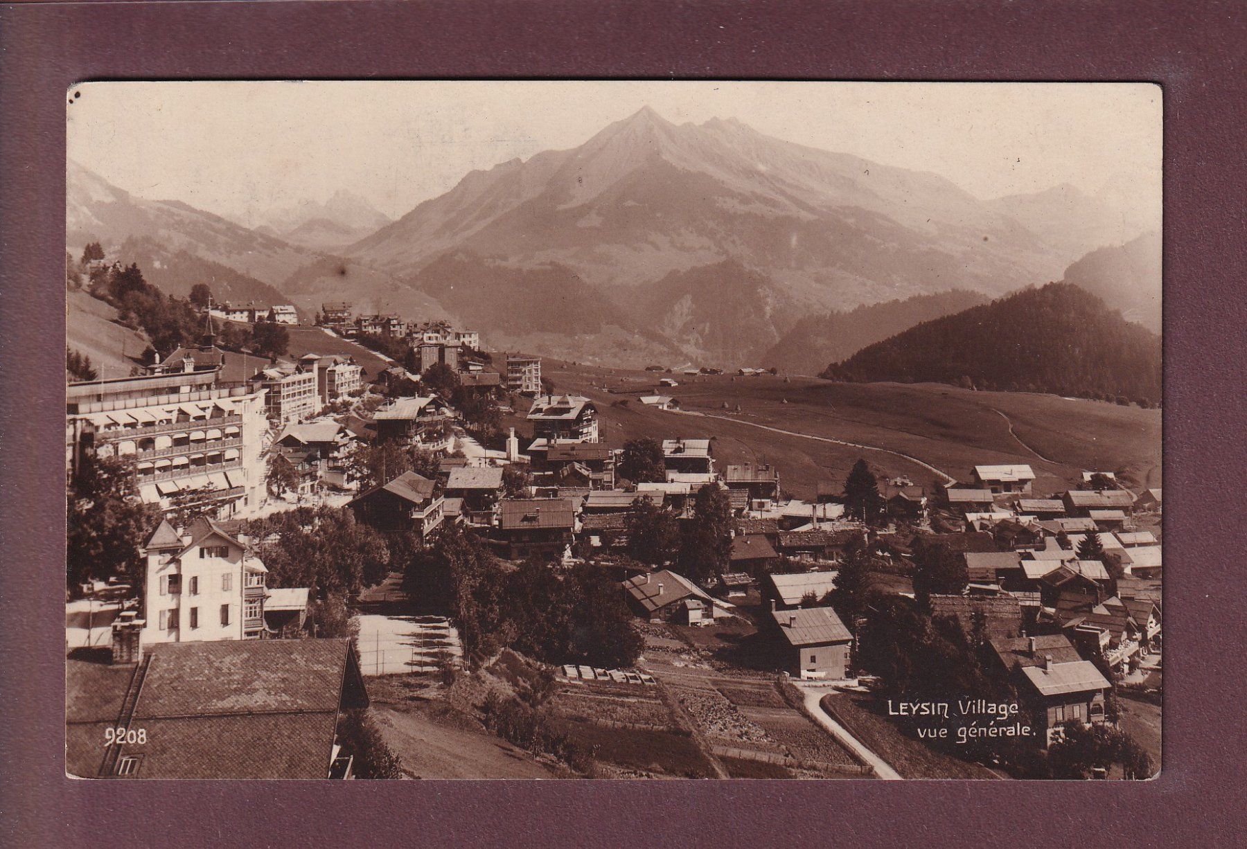 Cartoline postali: LEYSIN village - 1925 – Usato da Pully venduto da nicecards