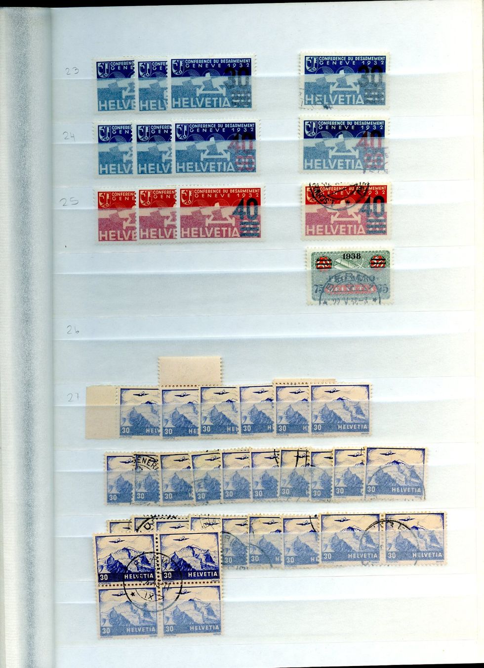 Alle Briefmarken: 1 grosse Sammlung Flugpost / postfrisch/Falz/gestempelt – Gebraucht aus Steffisburg von Charlamov 6
