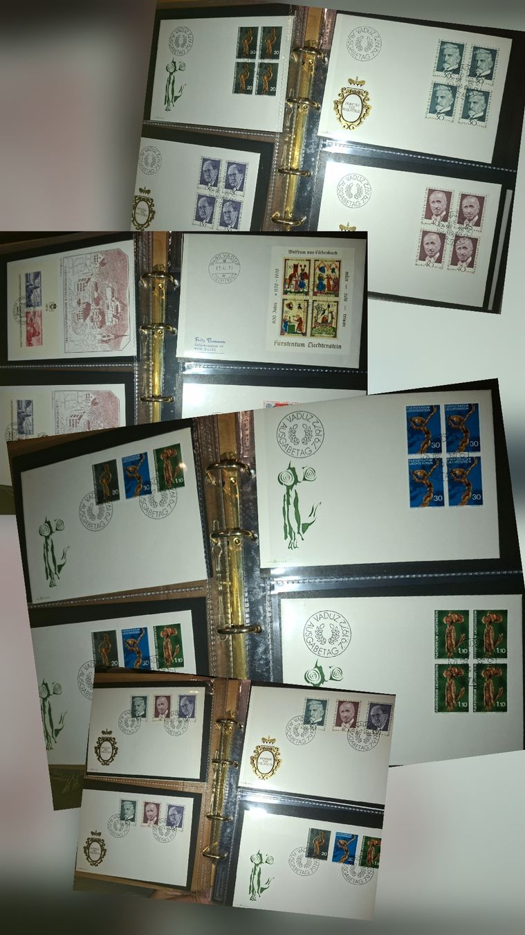 Alle Briefmarken: Sammlung FDC / Sammelblätter Liechtenstein – Gebraucht aus Balgach von SIMEON27 1