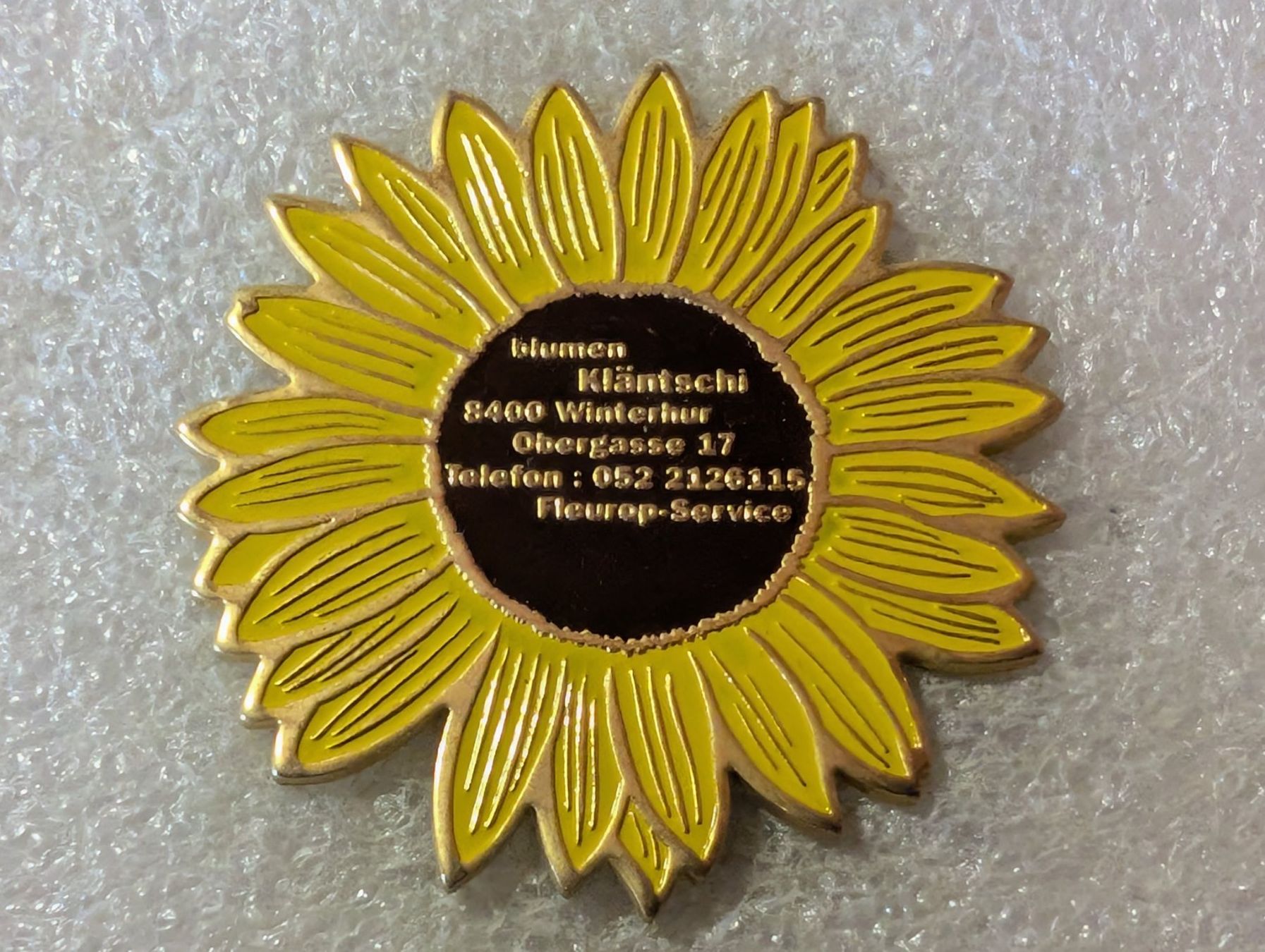 Placchette & Badge: Ansteckpin 18: Blumen Kläntschi – Usato da Oppligen venduto da Pin-Fall-Shop