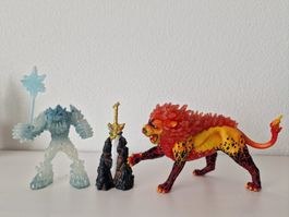 Schleich Eldrador Kampf Superwaffe - Frostmonster Feuerlöwe