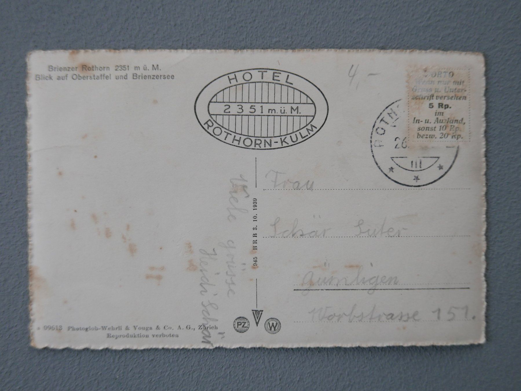 Cartes postales: ANTIKE ANSICHTSKARTEN BERGBAHNEN SCHWEIZ – D'occasion à Balgach par Zwischenraum 8
